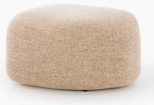 Pouf ovale in bouclé Wolke