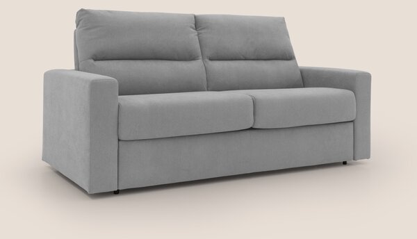 Paloma divano letto con materasso alto 18 cm con Aloe Vera in tessuto