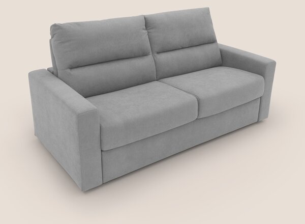 Paloma divano letto con materasso alto 18 cm con Aloe Vera in tessuto