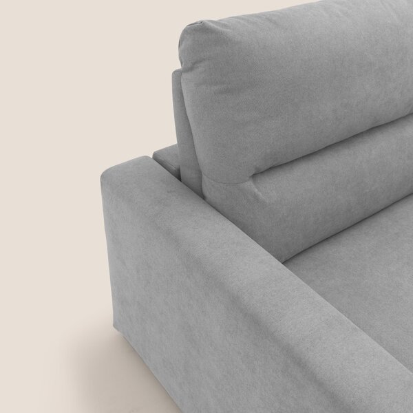 Paloma divano letto con materasso alto 18 cm con Aloe Vera in tessuto