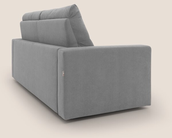 Paloma divano letto con materasso alto 18 cm con Aloe Vera in tessuto