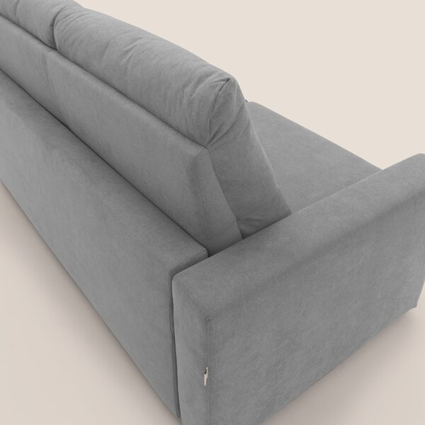 Paloma divano letto con materasso alto 18 cm con Aloe Vera in tessuto