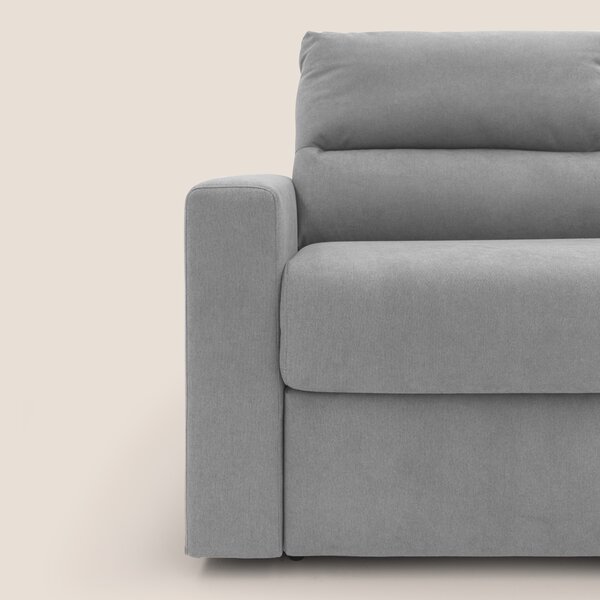 Paloma divano letto con materasso alto 18 cm con Aloe Vera in tessuto