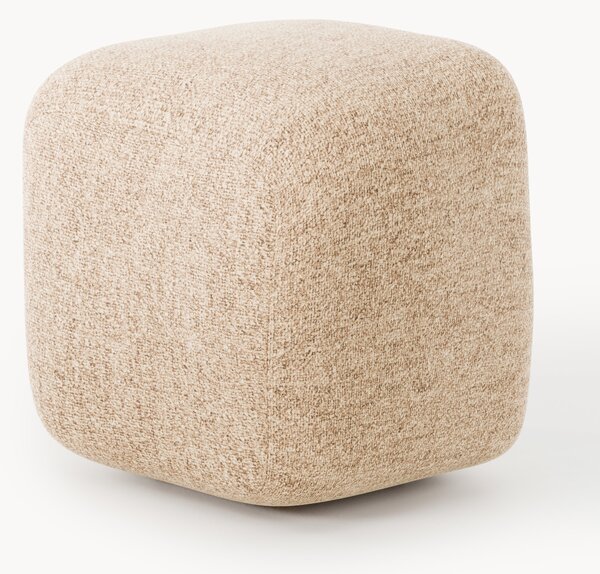 Pouf alto in bouclé Wolke