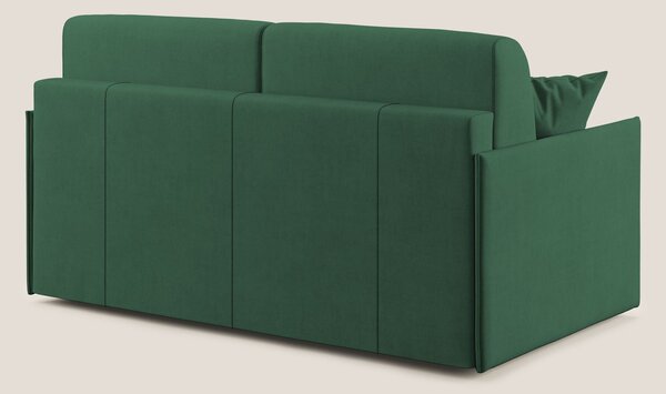 Evans Divano letto in morbido tessuto impermeabile T02 verde