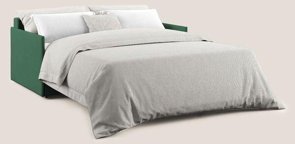 Evans Divano letto in morbido tessuto impermeabile T02 verde