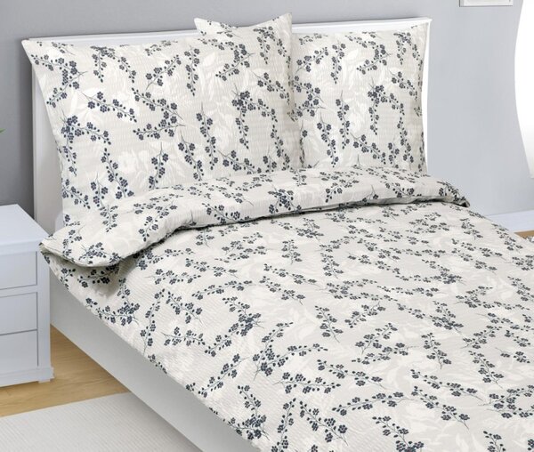 Lenzuola in crêpe - 140x220 cm, 70x90 - beige, grigio, rosso