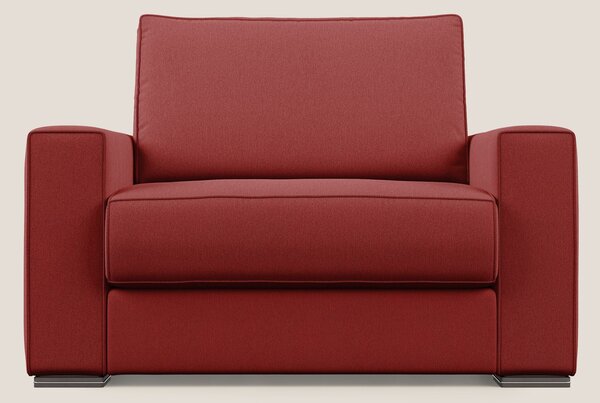 Dream poltrona letto in tessuto smacchiabile T05 rosso