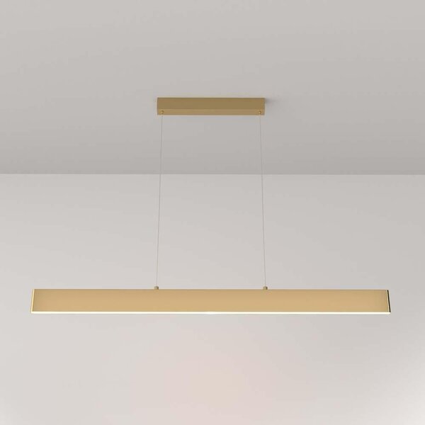 Lampadario A Sospensione Moderno Step Metallo Oro Luce Led Integrato 30W