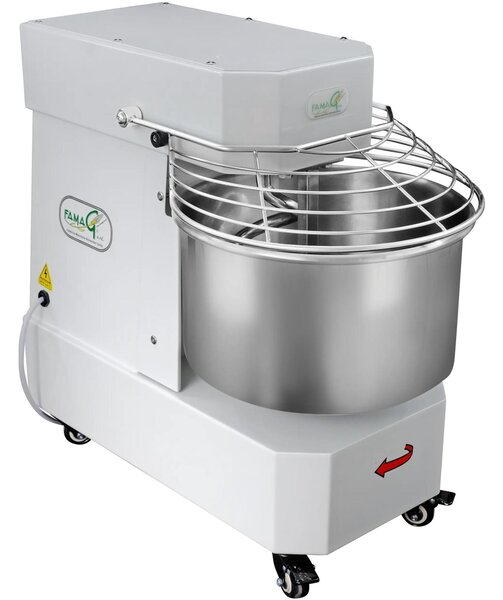 Grilletta IM 20-230 10-HH (ALTA IDRATAZIONE) 10 Velocit�, Dimensioni40x68xh 69 cm cm Capacit� impasto 20 kg Impastatrice a spirale con testa FISSA inserimento facile impasto