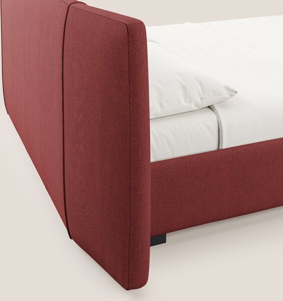 Omero letto imbottito contenitore sfoderabile in tessuto fiammato impe