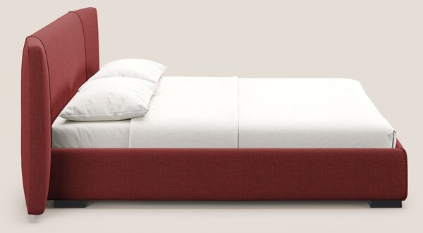 Omero letto imbottito contenitore sfoderabile in tessuto fiammato impe