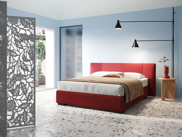 Omero letto imbottito contenitore sfoderabile in tessuto fiammato impe