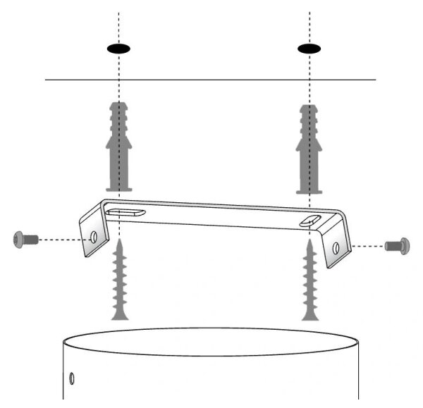 Lampada da parete a LED DROP LED/4W/230V nera