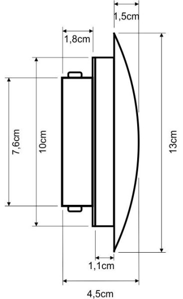 Applique LED DROP LED/4W/230V bianca