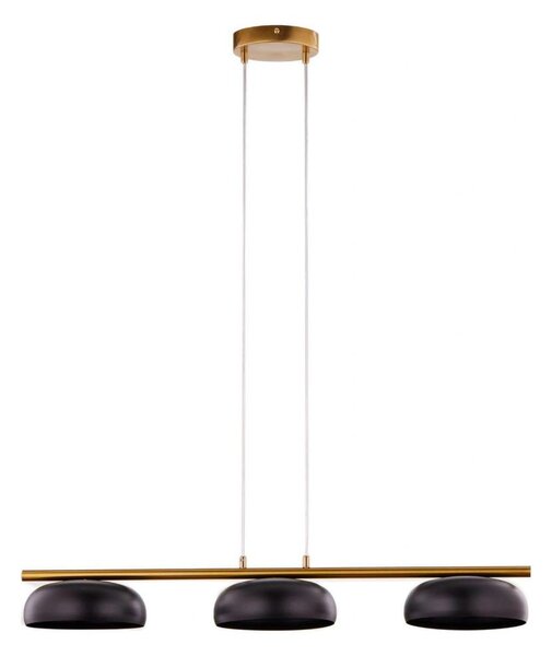 Lampadario a cavo OLAF 3xGX53/12W/230V nero/oro