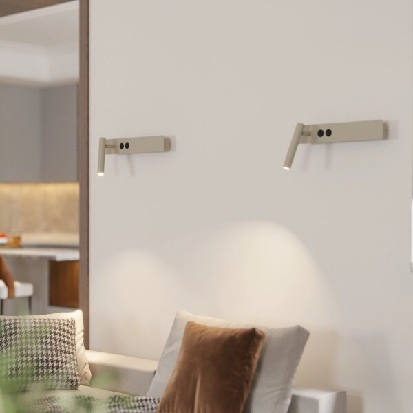Applique a spot da parete HOTEL MOOD 1xG9/12W/230V + 1xG9/3W beige