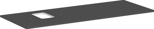 Hansgrohe Xelu Q Console avec découpe à gauche, 1360x550, pour vasque à poser, avec trou pour robinet, 54123910, 54123910