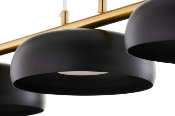 Lampadario a cavo OLAF 3xGX53/12W/230V nero/oro