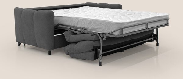 Peonia divano letto scandinavo con materasso H18 cm e morbido e alto s
