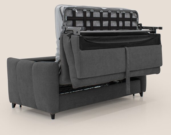 Peonia divano letto scandinavo con materasso H18 cm e morbido e alto s