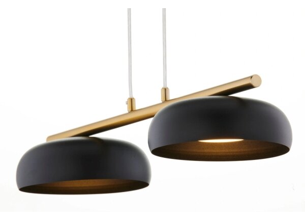 Lampadario sospeso con cavo OLAF 2xGX53/12W/230V nero/oro