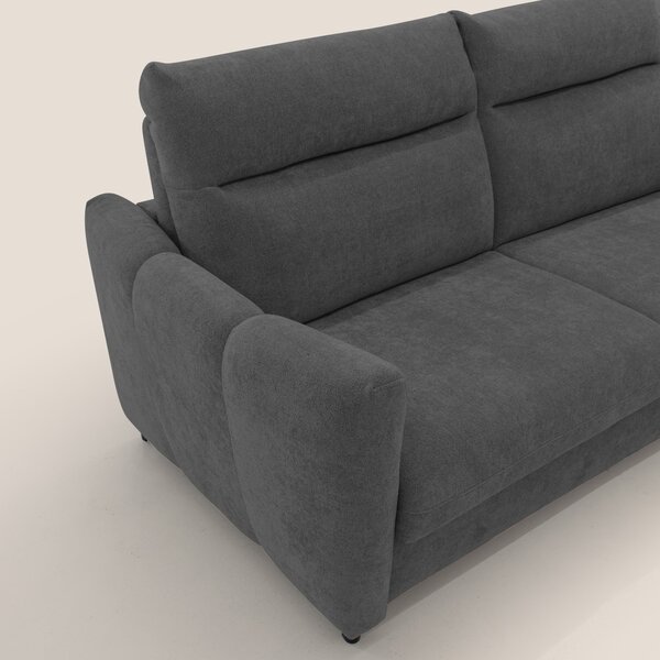 Peonia divano letto scandinavo con materasso H18 cm e morbido e alto s