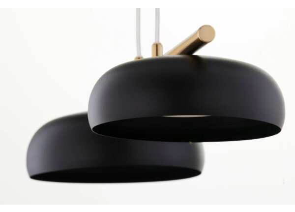 Lampadario sospeso con cavo OLAF 2xGX53/12W/230V nero/oro