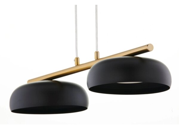 Lampadario sospeso con cavo OLAF 2xGX53/12W/230V nero/oro