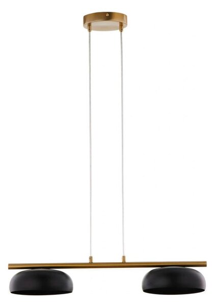 Lampadario sospeso con cavo OLAF 2xGX53/12W/230V nero/oro
