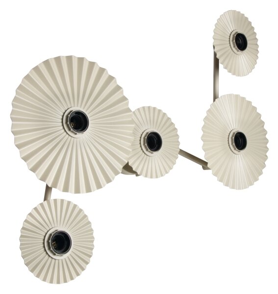 Osram - Lampada da parete PLISSEE 5xE27/15W/230V crema