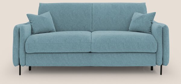 Gregory Divano letto con materasso h18 cm in microfibra effetto vellut