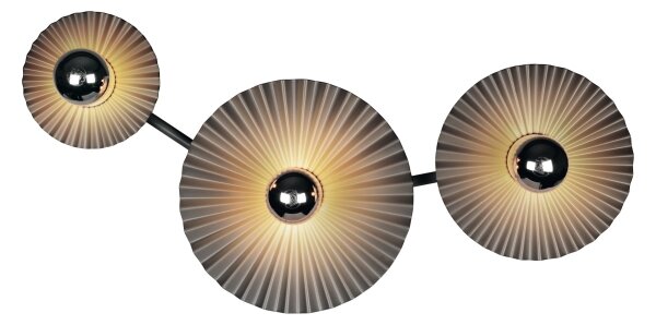 Osram - Applique PLISSEE 3xE27/15W/230V antracite