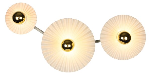 Osram - Lampada da parete PLISSEE 3xE27/15W/230V crema