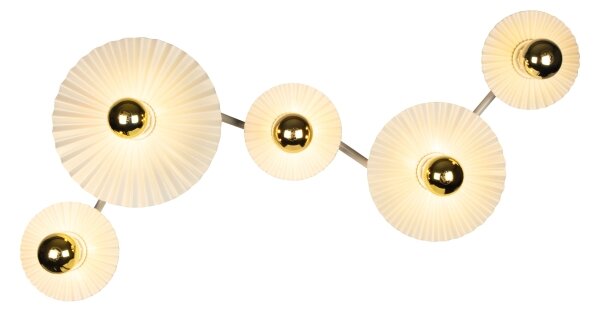 Osram - Lampada da parete PLISSEE 5xE27/15W/230V crema