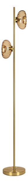 Osram - Lampada da terra GOLD GLASS 2xE14/12W/230V dorata/beige fumé