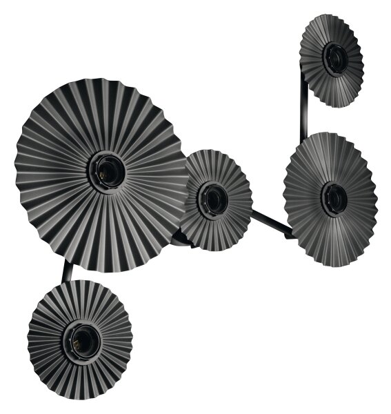 Osram - Lampada da parete PLISSEE 5xE27/15W/230V antracite