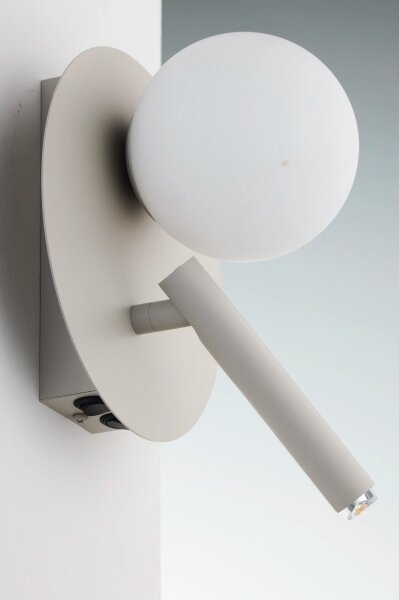 Faretto da parete HOTEL MOOD 1xG9/12W/230V + 1xG9/3W grigio