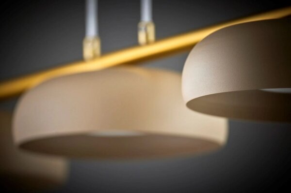 Lampadario a cavo OLAF 3xGX53/12W/230V beige/oro