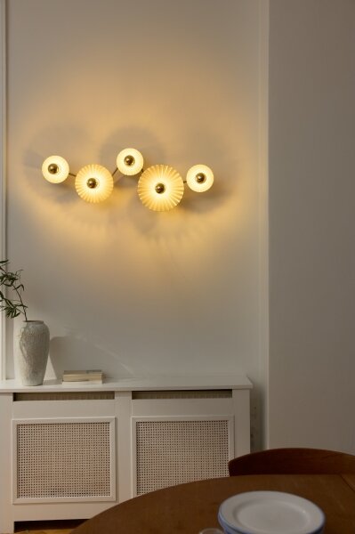 Osram - Lampada da parete PLISSEE 5xE27/15W/230V antracite