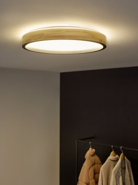 Osram -LED plafoniera dimmerabile MARIANO LED/24W/230V diametro 41 cm rovere/nero