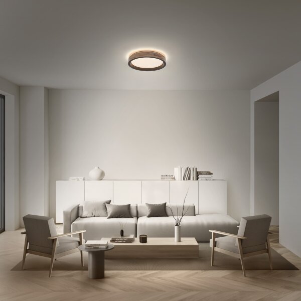 Osram -LED plafoniera dimmerabile MARIANO LED/24W/230V diametro 41 cm rovere/nero