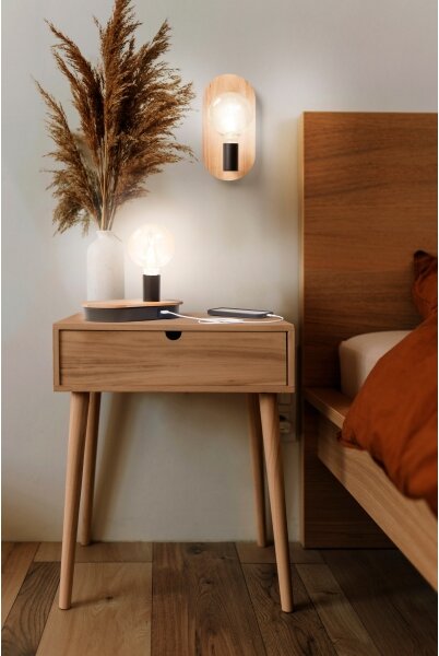 Osram - Lampada da parete DECOR WOOD 1xE27/8W/230V in legno di caucciù