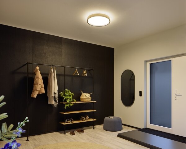 Osram -LED plafoniera dimmerabile MARIANO LED/24W/230V diametro 41 cm rovere/nero
