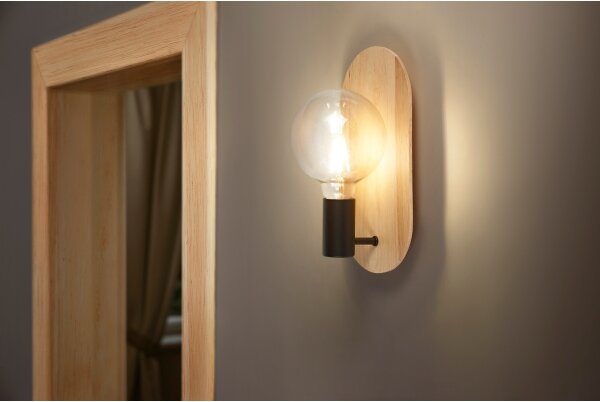 Osram - Lampada da parete DECOR WOOD 1xE27/8W/230V in legno di caucciù