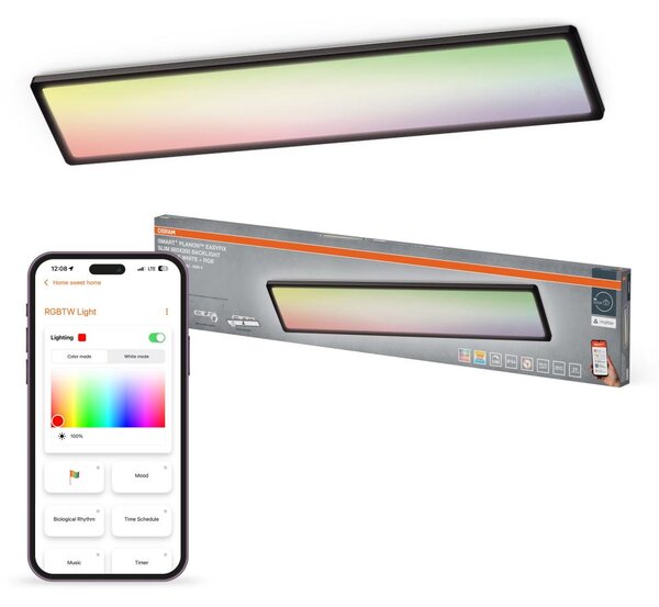 Osram - LED RGBW plafoniera da bagno dimmerabile SMART+ PLANON LED/40W/230V Wi-Fi IP54 nero