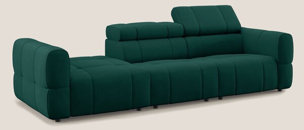Giotto Divano con terminale e opzione relax elettrico in microfibra ef