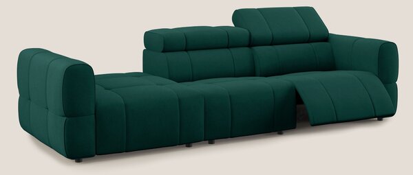 Giotto Divano con terminale e opzione relax elettrico in microfibra ef