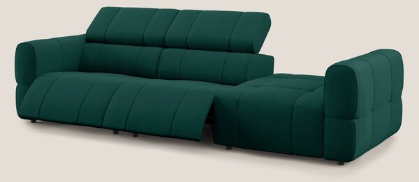 Giotto Divano con terminale e opzione relax elettrico in microfibra ef