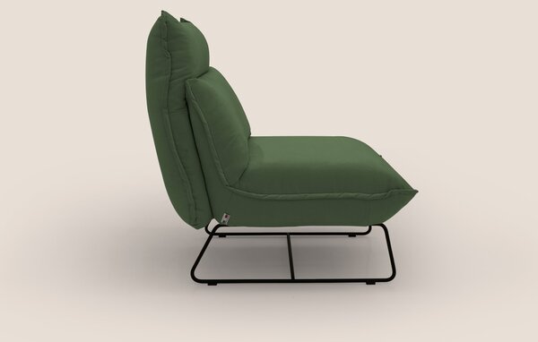 Tessa Poltroncina dal design moderno in morbida microfibra smacchiabil